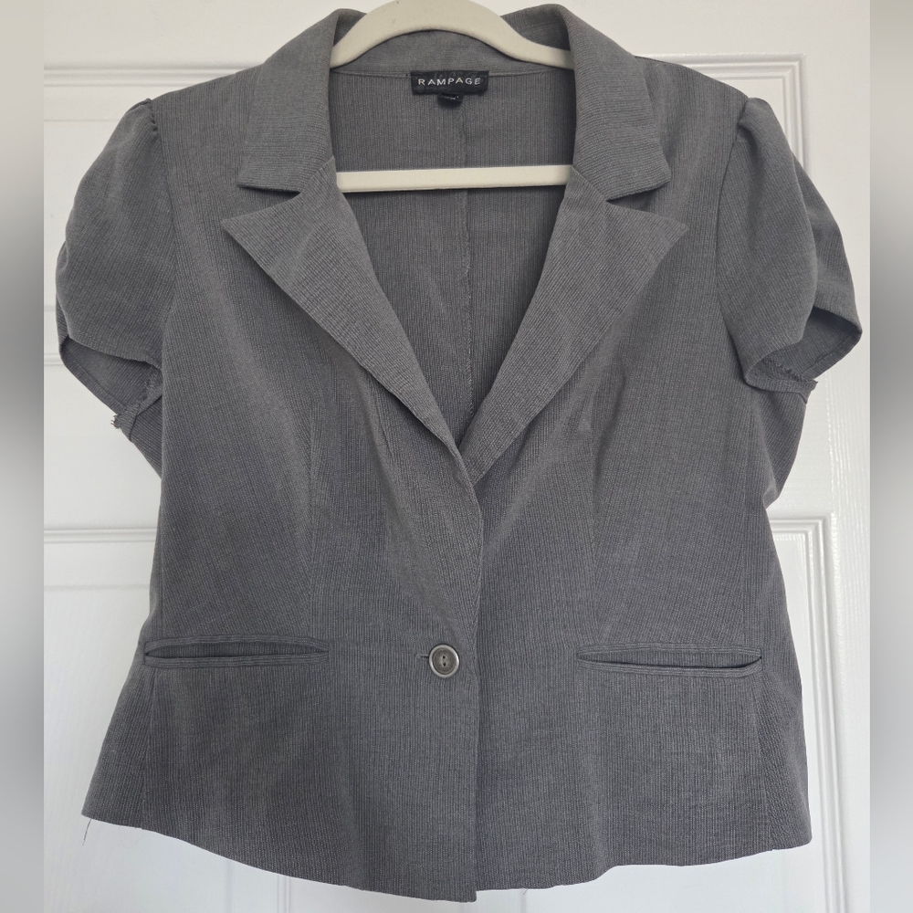 Rampage Women's Short Sleeve Blazer